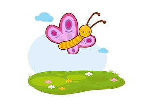cartoon butterfly